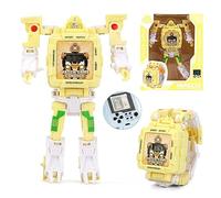Giftik Multifunctional Transforming Game Watch Robot Toys,Classic Games Deformable Electronic Watch Toys for Adult Kids Boys Girls (Yellow)