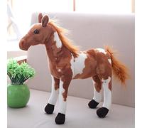 Giftik Simulation Small Horse Doll Ornaments, Pony Plush Animal Doll Decor for Home Office School Park (Multicolor A, 50cm)