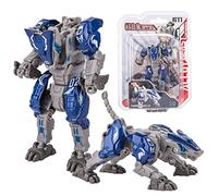 Giftik Transforming Animal Robot Toys, Deformed Alloy Dinosaur Wolf Tiger Lion Leopard Animals Action Figures Toys (Leopard (1 PC))