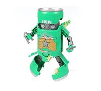 Giftik Transforming Drinks Cans Robot Toys,Beverage Cans Juice Bottle Model Deformed Action Figure Toys (Green)