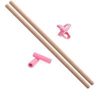 Giftik Yoga Rod Sticks, Portable Pilates Bar Wooden Open Shoulder Open Back Corrective Hump Round Wooden Sticks, Comfortable Body Stretching Tool for Martial Artists Dancers Gymnasts