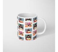 GIFTIMIZED Angry Penguin Meme Mug Funny Angry Reaction Animal Joke Coffee Cup Novelty Gift for Him Her Friend Colleague Birthday Christmas Work
