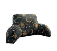GIFTIMIZED Celestial Moon Phase Star Fleece Reading Pillow Astrology Night Sky Cushion Plush Support Cosy Relax Comfort Lounge Bedroom Decor Snuggle Aesthetic Home Gift Back Rest Pillow UK