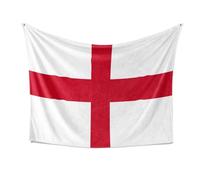 GIFTIMIZED England English Flag St Georges Cross Blanket Bed Sofa Throw | Machine Washable | Super Soft | Made in UK | Multiple Sizes