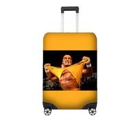 GIFTIMIZED Hulkamania Wrestling Luggage Cover Custom Background Colour Wrestling Fan Suitcase Protector Hulk Retro Wrestling Design Travel Bag Cover Small Medium Large