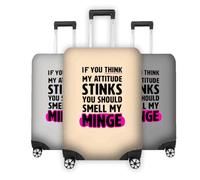 GIFTIMIZED If You Think My Attitude Stinks Luggage Cover Funny Cheeky Rude Humorous Travel Suitcase Protector Custom Background Colour Kids Adults