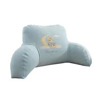 GIFTIMIZED Personalised Bunny On Moon Reading Pillow Custom Name Colour Cute Cuddly Rabbit Stars Back Support Cushion Soft Nursery Bedroom Decor Cosy Toddler Keepsake Gift UK
