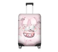 GIFTIMIZED Personalised Pink Elephant Name Luggage Cover Custom Suitcase Protector Add Any Name Travel Case Nursery Baby Shower Present Small Medium Large
