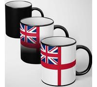GIFTIMIZED Royal Navy Mug Heat Sensitive Colour Changing Mug Magic Reveal Military Coffee Cup Patriotic Novelty Mug Heat Change Magic Mug Gift for Sailor Veteran Supporter Office