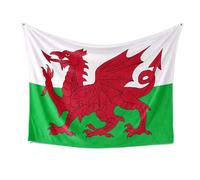 GIFTIMIZED Wales Welsh Flag Red Dragon (Y Ddraig Goch) Blanket Bed Sofa Throw | Machine Washable | Super Soft | Made in UK | Multiple Sizes