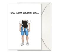 GIFTING GIGGLES Funny New Dad Card - Great for First New Dads for Birthday, First Fathers day or Congratulations