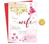 Giftinghouse Valentines Card for Wife, Foiling with Inside Printing, Gold Sticker, 22 x 15.5 cm, Premium 350 GSM, Made in the UK