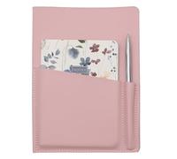 Giftmaker 3 Piece Writing Set - A5 Notebook, Mini Floral Pad and Silver Twist Pen with Black Ink