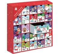 Giftmaker Christmas Fill Your Own Advent Calendar 24 Draws Gifts Xmas Countdown, Multicolor