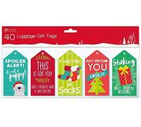 Giftmaker Collection - 'Honest' Xmas Christmas Luggage Gift Tags 40pk
