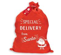 Giftmaker Collection Large Christmas Santa Sack Gift Stocking For Xmas Presents Special Delivery Bag