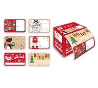 Giftmaker Collection Multicolor Contemporary Self-Adhesive Wrapping Labels - Pack of 150 (6 Contemporary Designs) - 5.8cm x 3.6cm (approx. 2.3Inch x 1.4Inch) - Assorted Designs - Paper Material