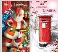 Giftmaker Collection XAMGC202 Hand Crafted Christmas Money Wallets, Traditional Designs - Pack of 4