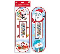 Giftmaker Pack 2 Christmas Card Holders Cartoon Santa Design 95cm