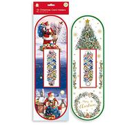 Giftmaker Pack 2 Christmas Card Holders Traditional Festive Design 95cm