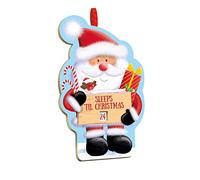Giftmaker Santa Sleeps Til Christmas Countdown Spinner Advent Calendar Plaque