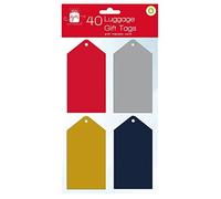 Giftmaker XAMGT243 Luggage Gift Tags, Plain Colours - Pack of 40