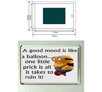 Giftme A good mood is like a balloon one little prick is all it takes to ruin it Sentimental Keepsake Birthday Memories Fridge Magnet.