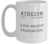Giftme A Non-Prophet Organization - Atheist Pun Birthday, Christmas Coffee Tea Mug Unique 11oz White Ceramic Mug.