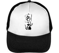Giftme Banksy Anarchy Rat Adjustable Republican Fit Mesh Baseball Cap Patriots Hat Trucker hat Unisex Cap Black