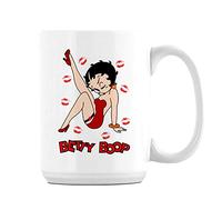 Giftme Betty Cartoon Character Birthday, Christmas Coffee Tea Mug Unique 15oz Ceramic Mug. (White)