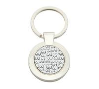 Giftme Boobs Pattern - Black and White line Drawing, Life Drawing, Feminine Art inspired Metal Key Ring. (Round)