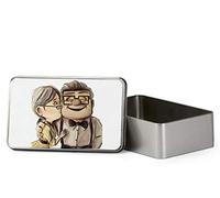 Giftme Carl and Ellie up Portable Metal Tin Storage Box Biscuit Chocolate Tin Emergency Stuff Tin. (Rectangular)