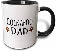 Giftme Cockapoo Dog Dad Fathers Day, Birthday Christmas Coffee Mug Coffee Tea Mug Unique 11oz Black Inside Coloured and Handle Ceramic Mug.
