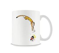 Giftme Comic Calvin and Cute Hobbes Coffee Tea Mug Unique 11oz White Ceramic Mug.