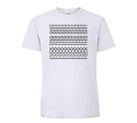 Giftme Hidden Message - “F*ck This Shit” Optical Illusion Design,Men Short Sleeve, Cotton T-Shirt. (UK, Numeric, 36, 38, Regular, Regular, White)