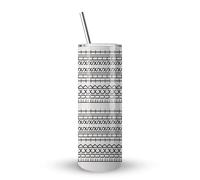 Giftme Hidden Message - “F*ck This Shit” Optical Illusion Design, Rainbow Design, 20 OZ Stainless Steel Skinny Tumbler, Double Walled Vacuum Insulated with Closed Lid and Metal Straw.