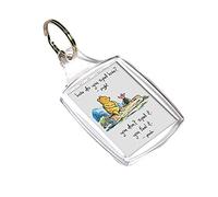 Giftme How Do You Spell Love? You Don't Spell It Pooh Quotes Birthday Key Ring Keychain MDF Key ring Keepsake, Family, Sentimental present. (A5 Keyring)