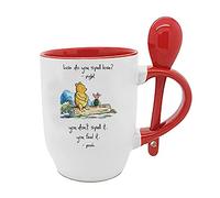 Giftme How Do You Spell Love? You Don't Spell It The Pooh Quotes Birthday Coffee Tea Mug Unique Spoon Ceramic Mug. (Red Spoon)