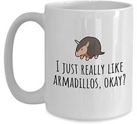 Giftme I Just Really Like Armadillos, Cute Armadillo Gift, Armadillo Lover Present, Birthday, Christmas Coffee Tea Mug Unique 11oz White Ceramic Mug.