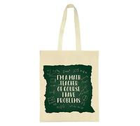 Giftme I'm a math teacher of course i have problems Teacher’s Day,Thankyou,Teacher Appreciation,End of School Year Shopping Shoppers Tote Bag (Natural)