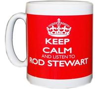 Giftme Keep Calm and Listen Rod Stewart Birthday Christmas Coffee Mug Coffee Tea Mug Unique 11oz White Ceramic Mug.