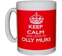 Giftme Keep Calm and Listen to OLLY MURS Birthday Christmas Coffee Mug Coffee Tea Mug Unique 11oz White Ceramic Mug.