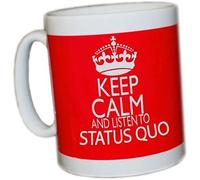 Giftme Keep Calm and Listen to Status QUO Birthday, Christmas Coffee Tea Mug Unique 11oz White Ceramic Mug.