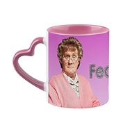 Giftme MRS Brown's Boys Feckin' Mug Light Pink Theme Personalised Custom Any Name Great Birthday Christmas Or Novelty Gift Coffee Tea Mug 11oz Heart Handle Ceramic Mug. (Pink)