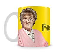 Giftme MRS Brown's Boys Feckin' Mug Yellow Theme Personalised Custom Any Name Great Birthday Christmas Or Novelty Gift Coffee Tea Mug Unique 11oz White Ceramic Mug.
