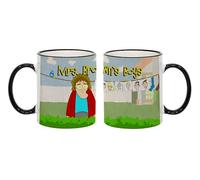 Giftme Mrs Browns Boys for Boy-Girl, Friends Coffee Tea Mug 11oz Ceramic Rim Mug. (Black Rim)