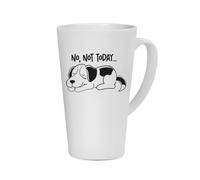 Giftme No Not Today Dog Birthday, Christmas, Secret Santa Stocking Filler Coffee Tea Mug Unique Latte Ceramic Mug. (17oz)