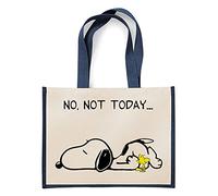 Giftme No Not Today Dog Birthday, Christmas, Secret Santa Stocking Filler Jute Bag Unique Reusable Jute Bag for Life. (Navy Blue)