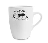Giftme No Not Today Dog Birthday, Christmas, Secret Santa Stocking Filler Novelty Mug, Unique Ceramic 13 oz Marrow Cup/Mug.