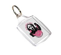 Giftme No You Hang Up First, Horror, Ghostface, Ghost Mask, Halloween, Key Ring Keychain A5, MDF Key ring. (MDF Keyring) (A5 Keyring)